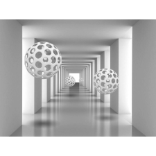  Media Nyomtatott tapéta, alagút térhatású golyókkal, 220 x 135 cm tapéta, díszléc és más dekoráció