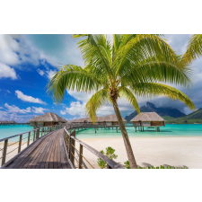  Media Öntapadó és lemosható fali tapéta, Vízen házak, 220 x 135 cm tapéta, díszléc és más dekoráció