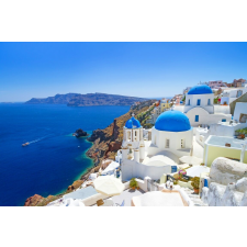  MÉDIA Öntapadó és mosható fotótapéta, 270 x 200 cm, Santorini tapéta, díszléc és más dekoráció