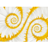  Media "Fehér spirál" tapéta, 220 x 135 cm