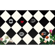  MÉDIA Sakk és szerelem öntapadós tapéta, 220 x 135 cm tapéta, díszléc és más dekoráció
