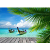  Média tapéta, csónak a pálmafák között, 270 x 200 cm