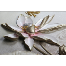  MÉDIA tapéta, fémes tavirózsa modell, 270 x 200 cm tapéta, díszléc és más dekoráció