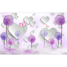  MÉDIA tapéta, szívek, pillangók, pitypangok modell, 220 x 135 cm tapéta, díszléc és más dekoráció