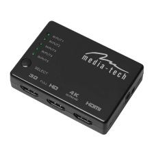 Media-Tech Media-Tech 5 portos HDMI switch kábel és adapter