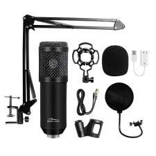 Media-Tech Stúdió és streamer mikrofon fekete (MT397K) (MT397K) mikrofon