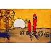  MÉDIA vászonkép, Afrika, retro, vintage, művészet35, 105 x 70 cm