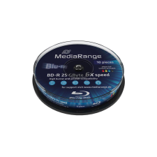 MediaRange Bluray 25GB 10pcs BD-R Spindel Injekt Prin. 6x (MR500) írható és újraírható média