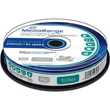MediaRange DVD+R Dual Layer Printable 10db cakebox írható és újraírható média