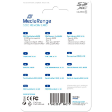 MediaRange SD Card 64GB SDXC CL.10 (MR965) memóriakártya