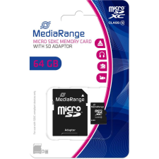 MediaRange SD MicroSD Card 64GB SD CL.10 inkl. Adapter (MR955) memóriakártya