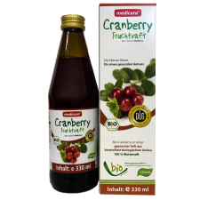 Medicura Medicura bio gyümölcslé 100% tőzegáfonya 330 ml üdítő, ásványviz, gyümölcslé