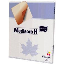  MEDISORB H LAP 10CM X 10CM HYDROKOLLOID Steril kötszer 3 db gyógyászati segédeszköz
