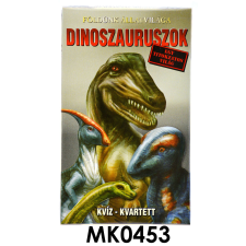 Medito Kártya, Dinoszauruszok, kvartett, 6,5x10 cm dob. kártyajáték