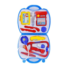 Medito Orvosi klt., bőröndös, nyitott, kék, 40x23 cm orvosos játék