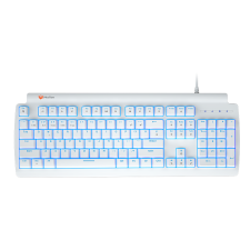 Meetion MK600RD Vezetékes Mechanikus Gamer Billentyűzet US - Fehér (MK600RD) billentyűzet