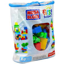 Mega brands Mega Bloks 60 db klasszikus színű építőkocka táskában barkácsolás, építés