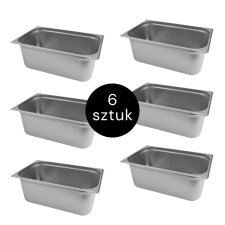 Mega-M GN 1/1 Rozsdamentes Edény 6db Készlet edény