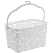 MEGA PLAST MONAKO csipesztartó kosár, 13×23,5×15,5 cm, fehér bútor