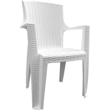 MEGAPLAST Amelia, polyrattan, fehér kerti bútor