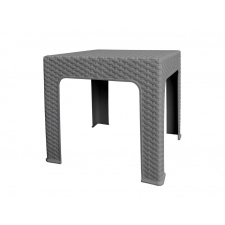 MEGAPLAST MEGA PLAST Kerti asztal BISTRO, szürke 48cm (8606018202836) kerti bútor