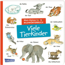 Mein kleines buntes Bildwörterbuch: Viele Tierkinder – Christine Henkel idegen nyelvű könyv