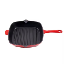 Meisterklasse öntöttvas grill serpenyő piros zománccal MK1058 edény