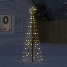  Meleg fehér karácsonyfa fénykúp tüskékkel 220 LED 180 cm karácsonyfa izzósor