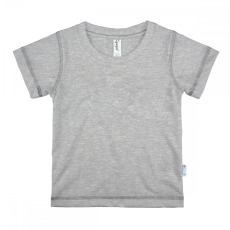  Melírszürke rövid ujjú gyerek póló - Klasszikus fazon (2 munkanapos kiszállítás)