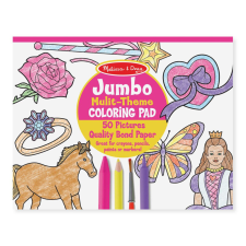  Melissa &amp;amp; Doug Kreatív játék, Jumbo színező, pink gyermek- és ifjúsági könyv