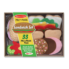 Melissa &amp;amp; Doug Sütés-főzés, Filc szendvics készítő konyhakészlet