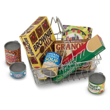  Melissa &amp;amp; Doug Szerepjáték kellékek, Bevásárlókosár élelmiszerekkel vásárlás