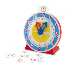  Melissa &amp; Doug fa készségfejlesztő játék, forgasd és olvasd, óratanuló fajáték