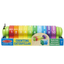 Melissa & Doug Fa készségfejlesztő játék, színes számtanuló hernyó kreatív és készségfejlesztő