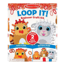  Melissa &amp; Doug kreatív játék kezdőknek, hurkold! - farmállatka bábok kreatív és készségfejlesztő