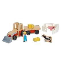 Melissa & Doug M&D, FA JÁRMŰ, TRAKTOR KIEGÉSZTŐKKEL barkácsolás, építés