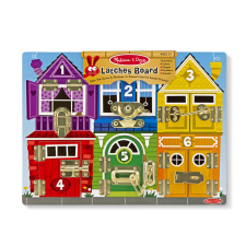 Melissa &amp; Doug MDT MSK Latches Board Display GML oktatójáték