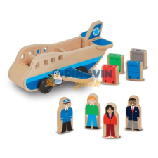 Melissa &amp; Doug Melissa & Doug: Fa Jármű, Repülő Kiegésztőkkel autópálya és játékautó