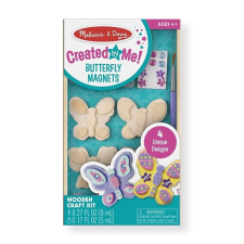 Melissa and Doug Kreatív játék- fa hűtőmágnes készítés- pillangó motívummal kreatív és készségfejlesztő