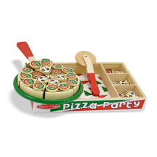 Melissa and Doug Sütés-főzés - Pizza Party fa játékszett (167) konyhakészlet