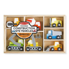 Melissa & Doug 7 fából készült haszonautóból álló készlet konyhakészlet