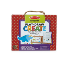 Melissa & Doug : Dinoszauruszos letörölhető rajzoló és mágneses kreatív játékszett kreatív és készségfejlesztő