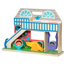 Melissa & Doug Fa játékkészlet kiegészítőkkel Rostogol School GO TOT-ok kreatív és készségfejlesztő