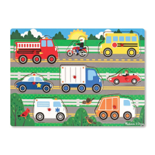 Melissa & Doug Fa kirakós játék Ismert járművek puzzle, kirakós