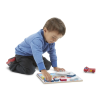 Melissa & Doug készségfejlesztő játék, könnyen megfogható puzzle, járművek
