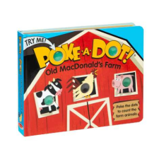 Melissa & Doug Könyv-játék angol nyelven Farm gombokkal kreatív és készségfejlesztő