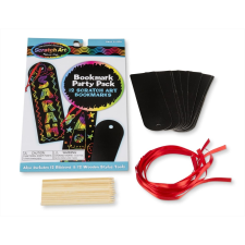Melissa & Doug kreatív játék, képkarc, könyvjelzők, party szett kreatív és készségfejlesztő