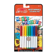 Melissa & Doug Kreatív játék, Mágikus színező füzet, vadállatok kreatív és készségfejlesztő