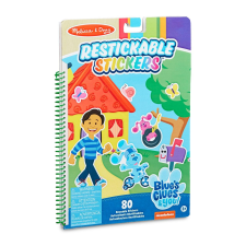 Melissa & Doug kreatív játék, újrahasználható matricakészlet, Azúrkék nyomok és te - Azúrkék kedvenc matrica