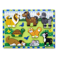 Melissa & Doug Melissa & Doug Fa készségfejlestő játék, könnyen megfogható puzzle puzzle, kirakós